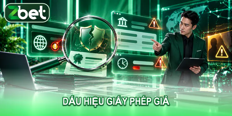 dau hieu giay phep gia Chuyên viên dùng kính lúp kiểm tra chứng nhận có thông tin không khớp