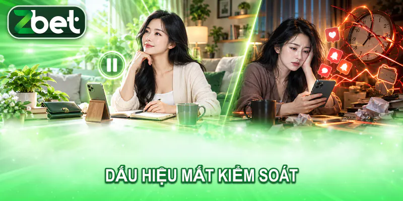 Cùng một người trưởng thành trong trạng thái bình tĩnh và trạng thái mệt mỏi vì thông báo liên tục