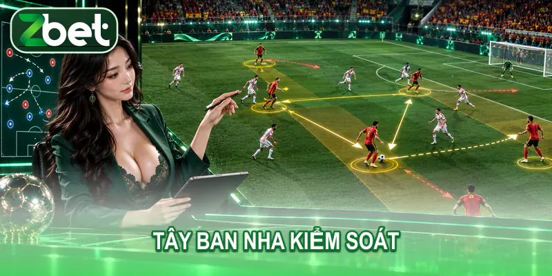 kiem soat tay ban nha Các cầu thủ trưởng thành phối hợp kéo giãn hàng thủ