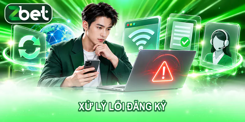 Xử lý lỗi đăng ký ZBET Người dùng kiểm tra và xử lý lỗi khi đăng ký ZBET